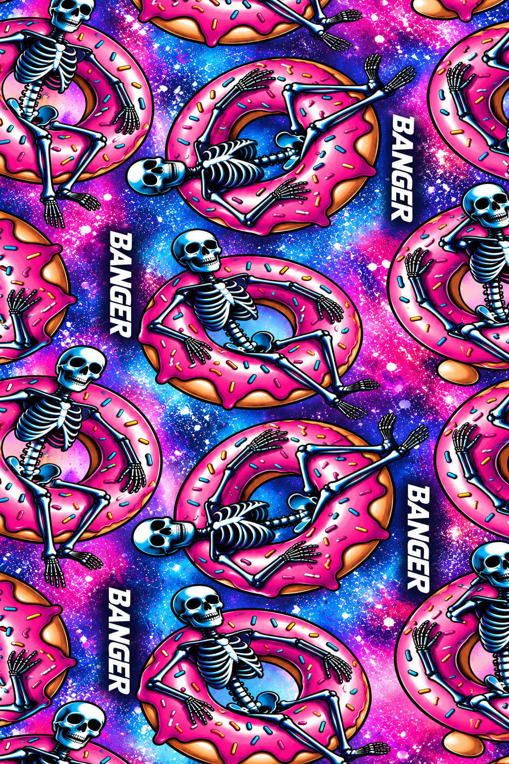 Banger Skelly Donut Bat Wrap